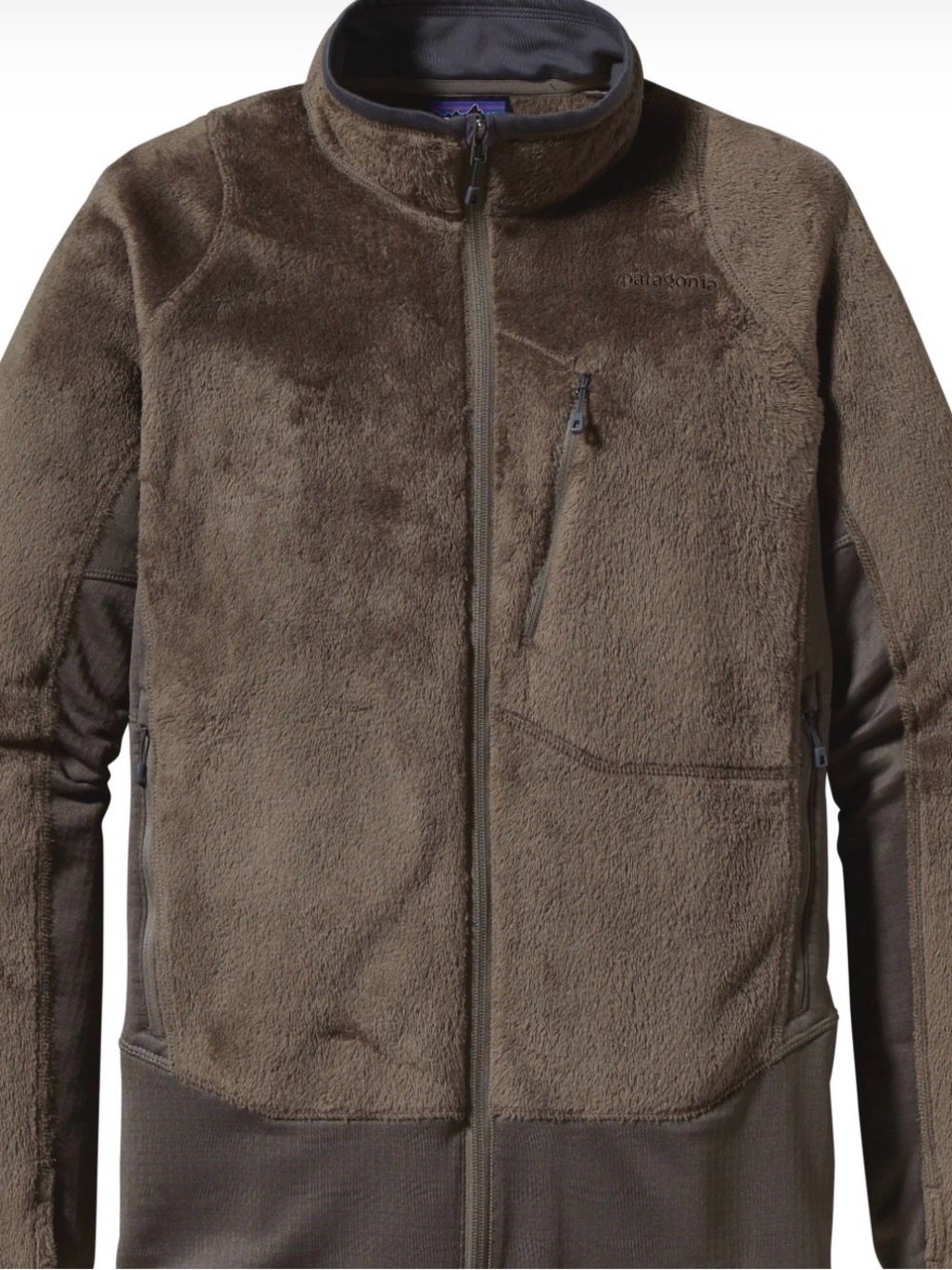 Patagonia R2 Brown Lightweight Zip-Up Fleece Jacket